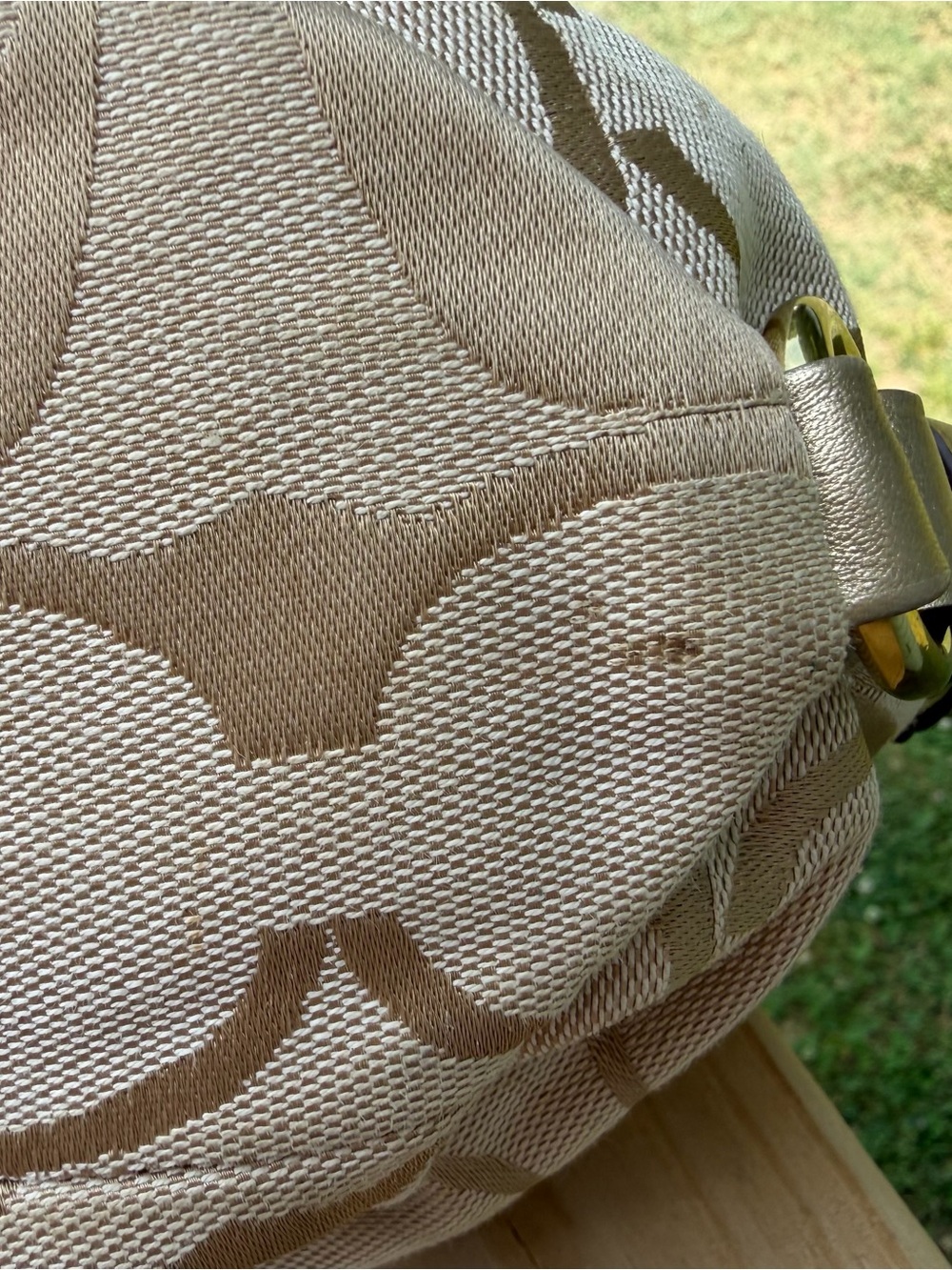Coach Beige Signature Canvas Hobo Shoulder Bag - Picture 6 of 16